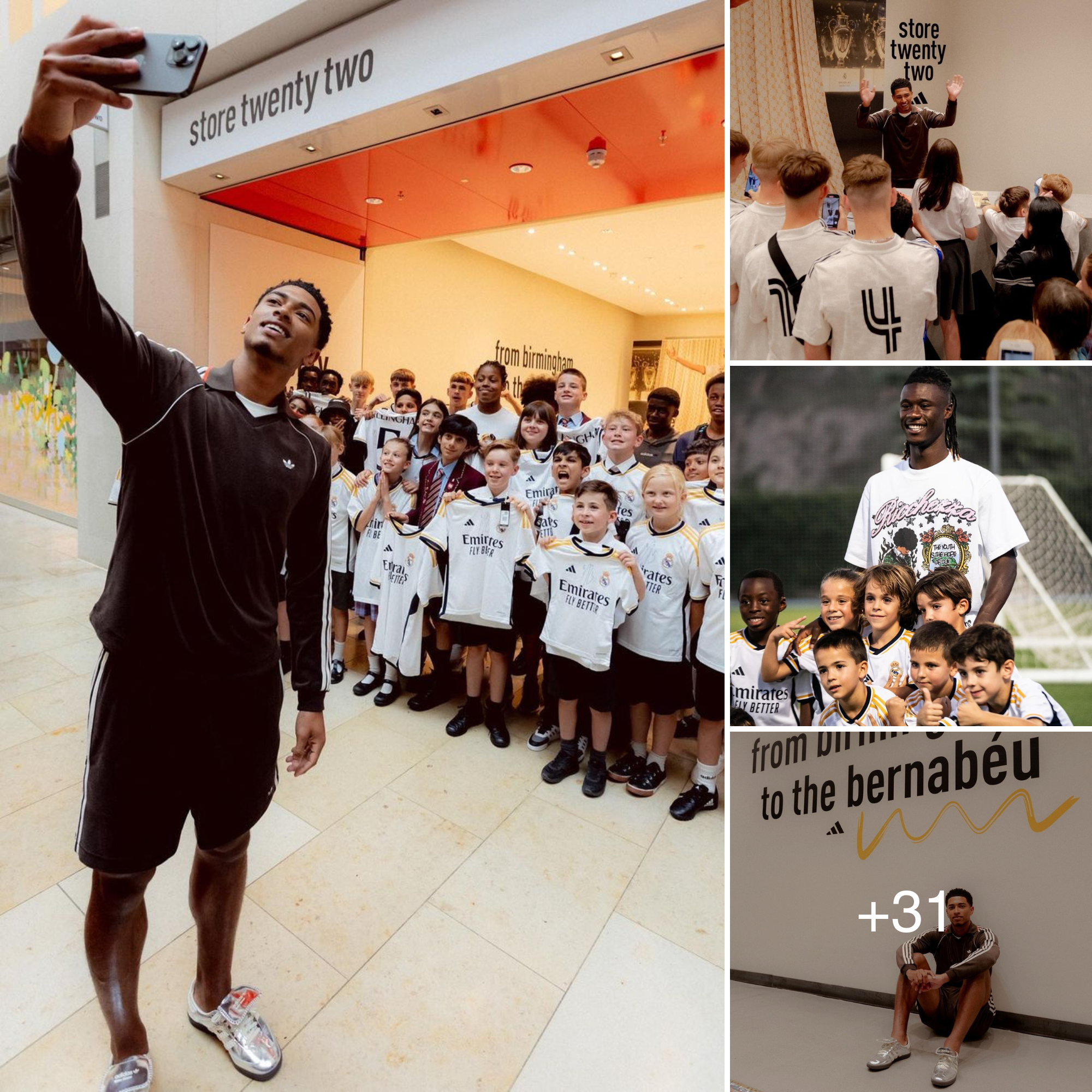 Undying love! After Camavinga, Jude Bellingham is the next star to come and meet young students at Real Madrid’s young player training academy