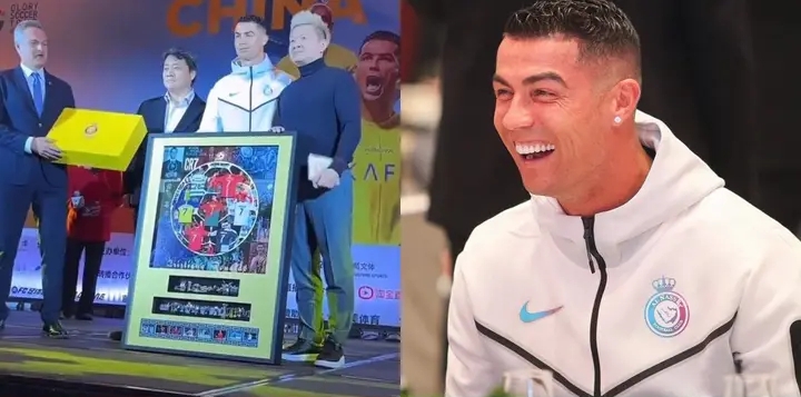 Unforgettable Moment: Cristiano Ronaldo Graciously Accepts a Thoughtful Gift from Fans in China.- Full story below👇👇👇