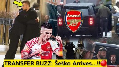 BREAKING: Arsenal in talks to sign Benjamin Sesko as the striker was spotted at London Colney with reports suggesting he flew to London to sign a Pre-contract with Arsenal