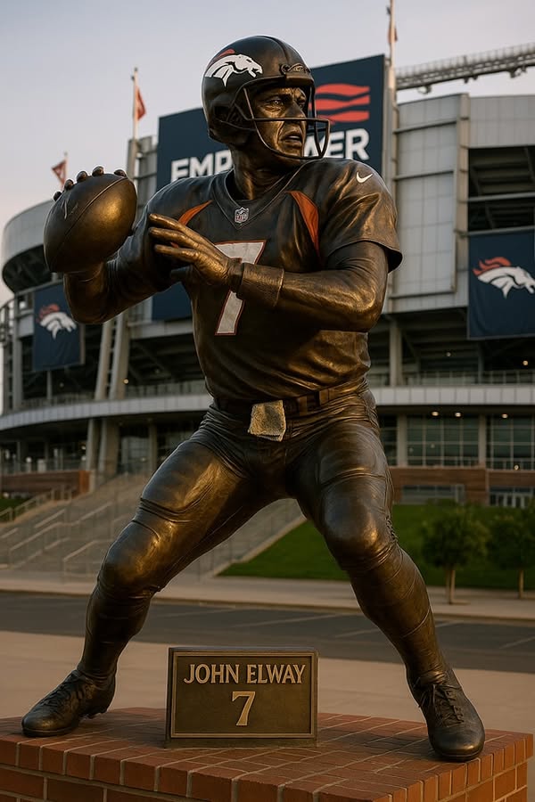 BRONCOS LEGACY: Bronze Statue Of Broncos Legend John Elway Revealed, Commemorating His Historic Contribution To